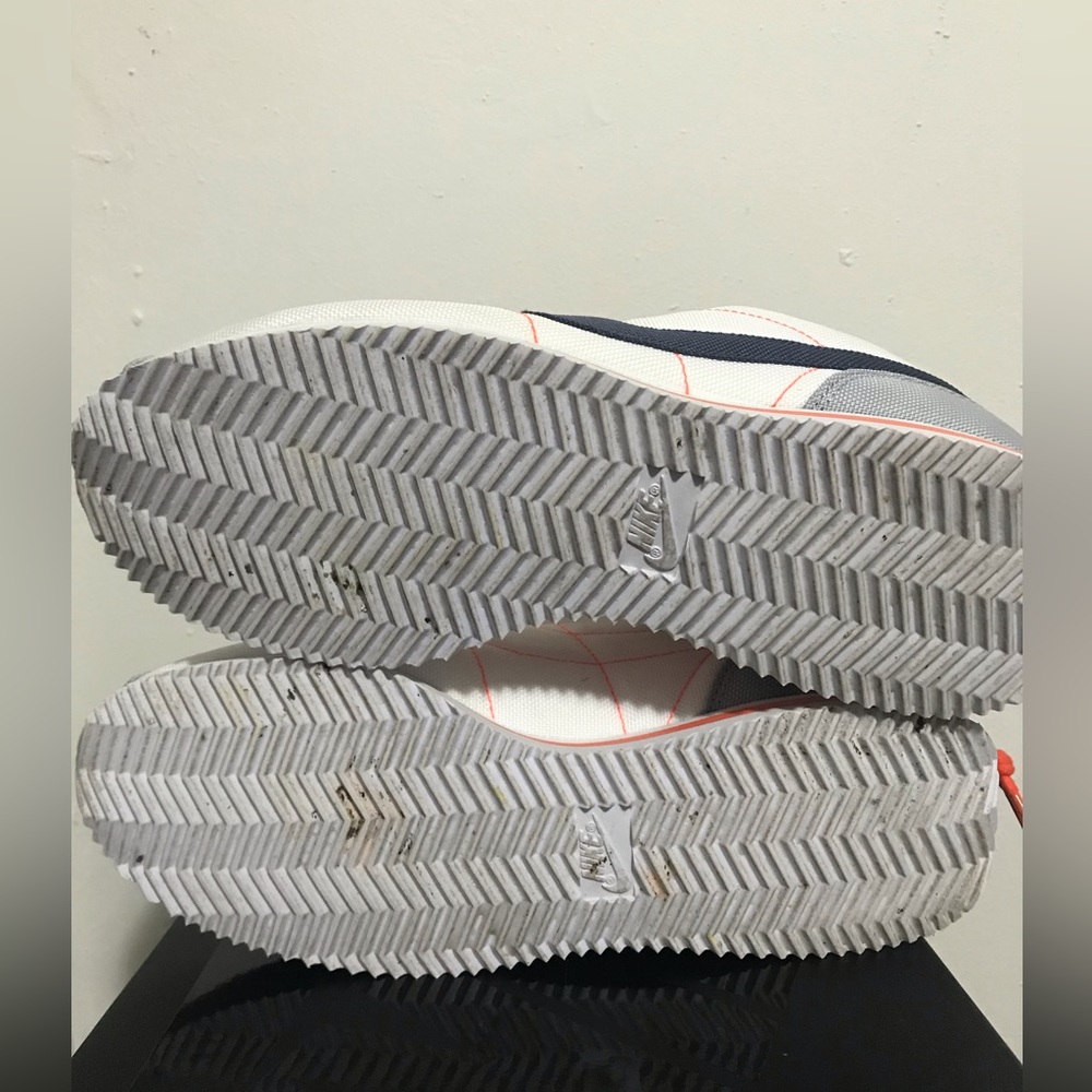 nike cortez house shoes on feet